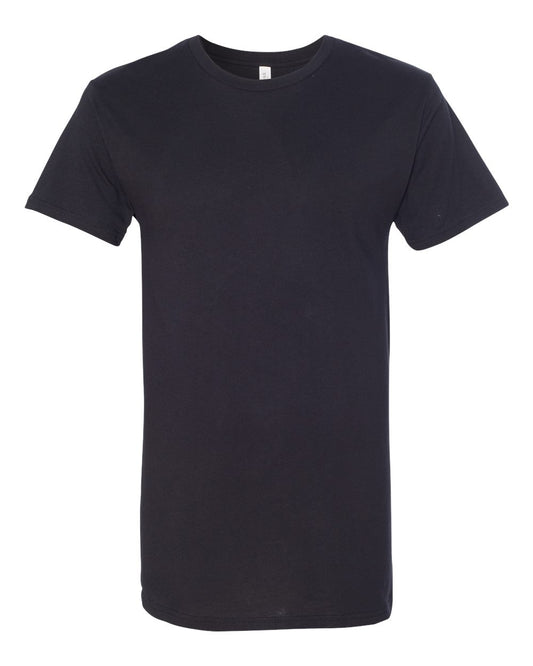 Men's Long Body Urban Tee - Front - B38106503 - Black