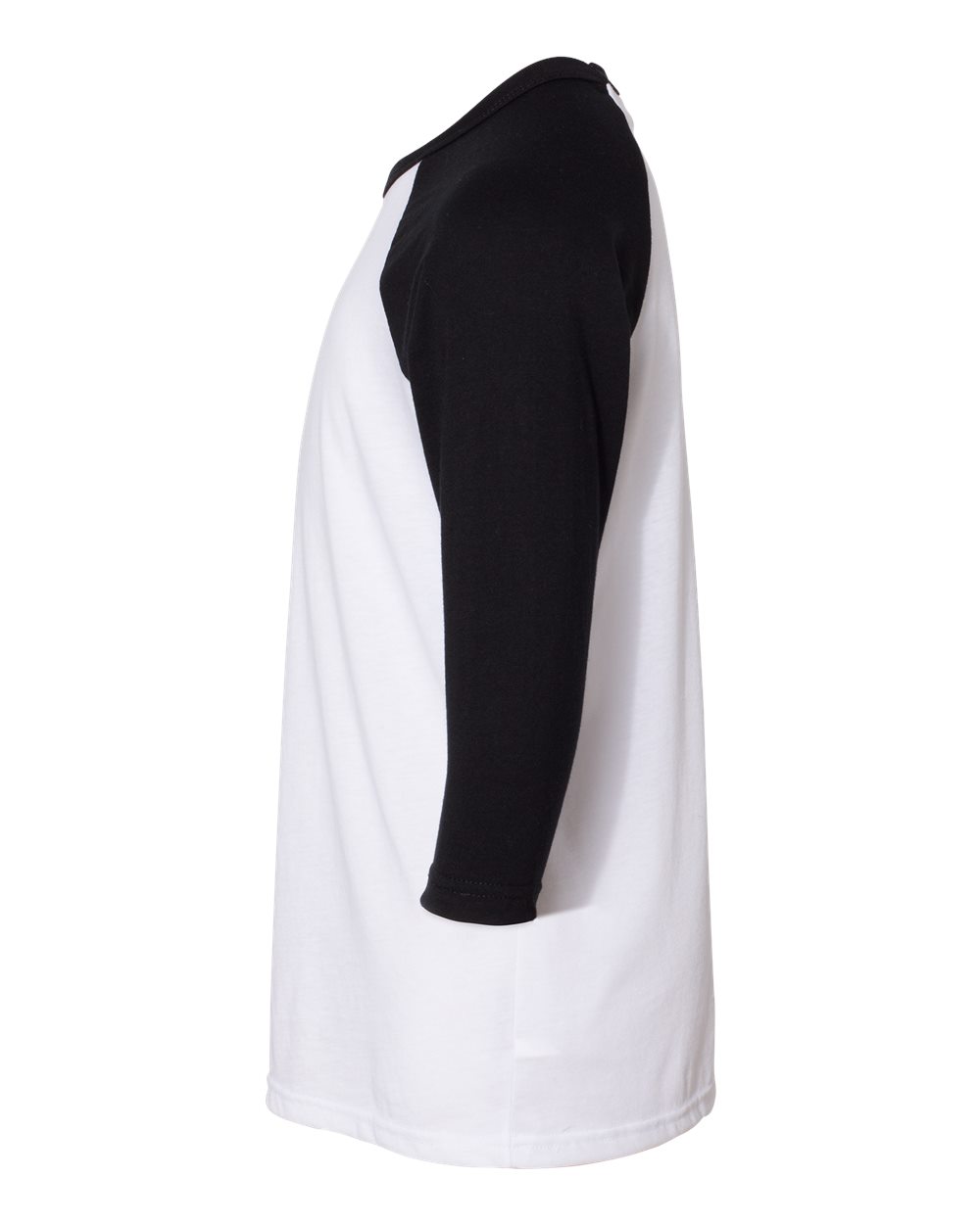 Youth Three-Quarter Sleeve Baseball Tee - DirectSide - B36406513 - White/ Black