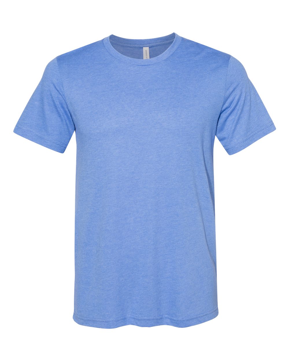 Unisex Sueded Tee - Front - B29706252 - Heather Columbia Blue