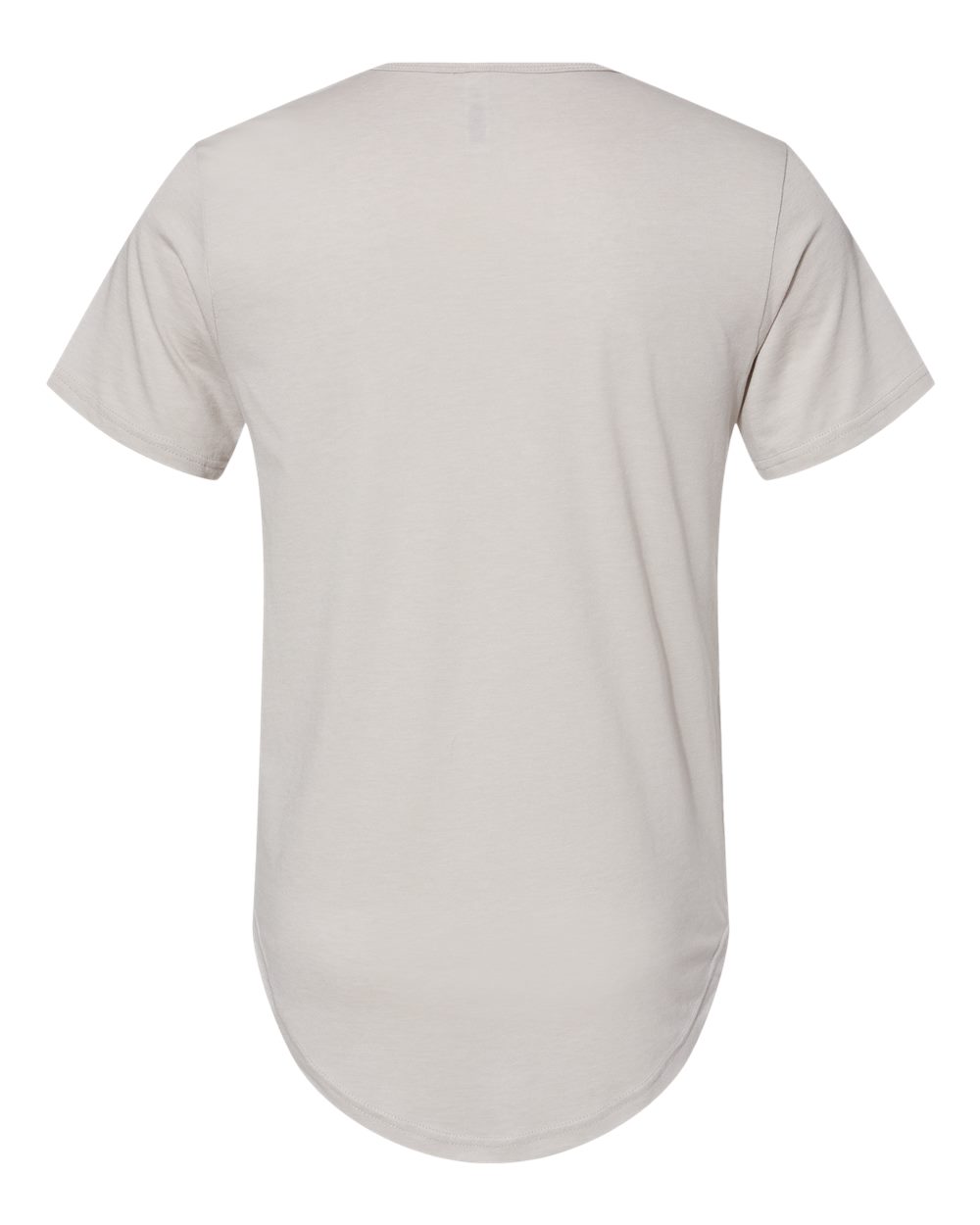 Men's Jersey Curved Hem Tee - Back - B00106093 - Heather Cool Grey
