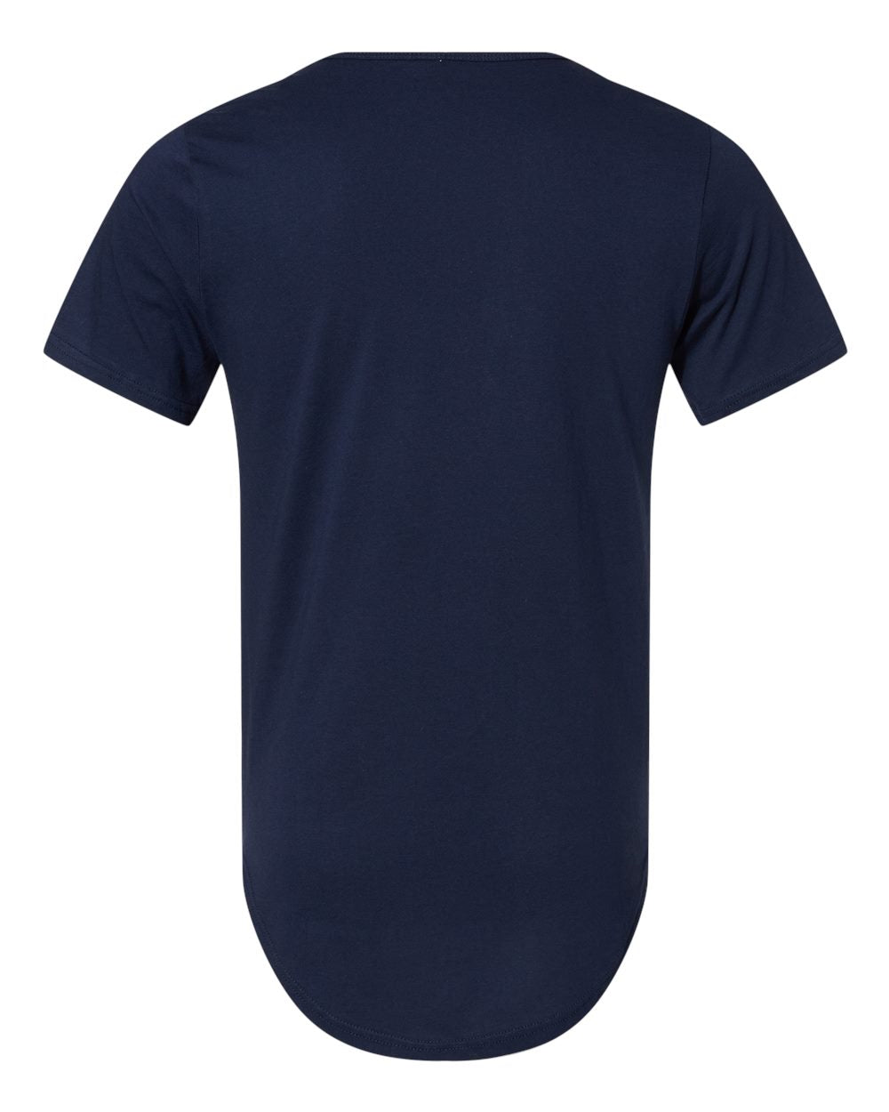 Men's Jersey Curved Hem Tee - Back - B00106673 - Navy