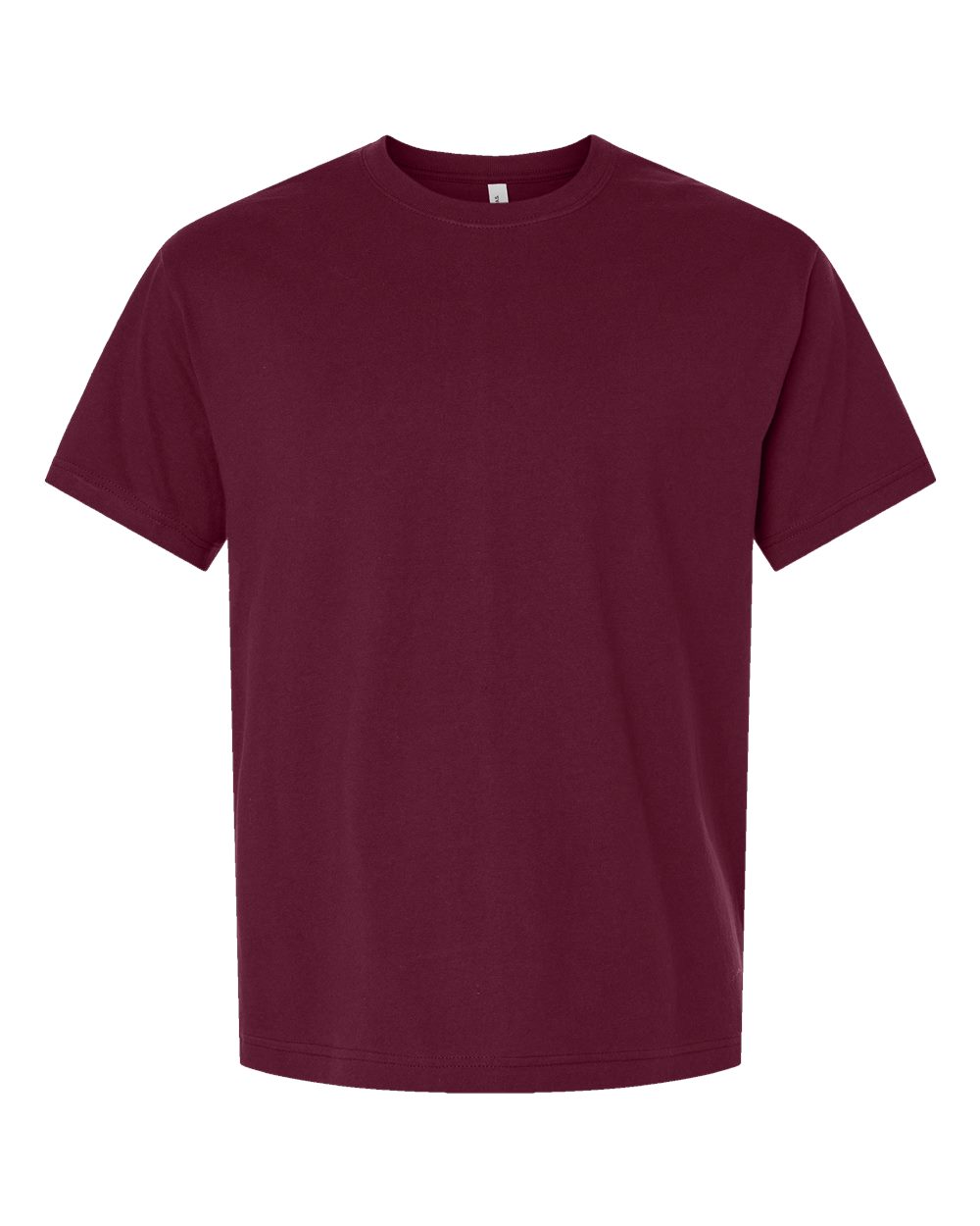 6 oz. Heavyweight Tee - Front - B01006532 - Maroon