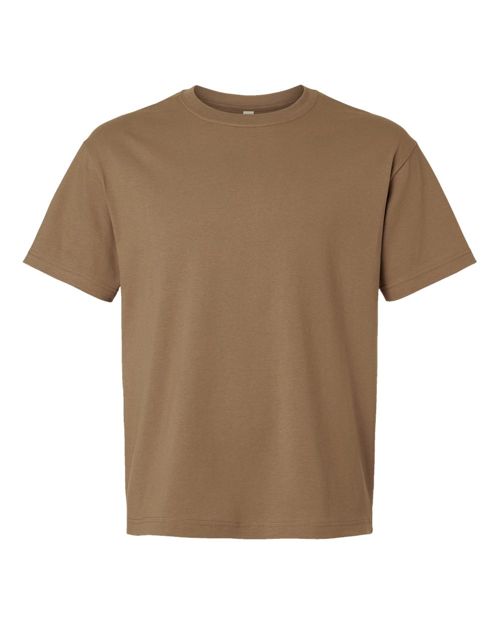 6 oz. Heavyweight Tee - Front - B01006602 - Vintage Brown
