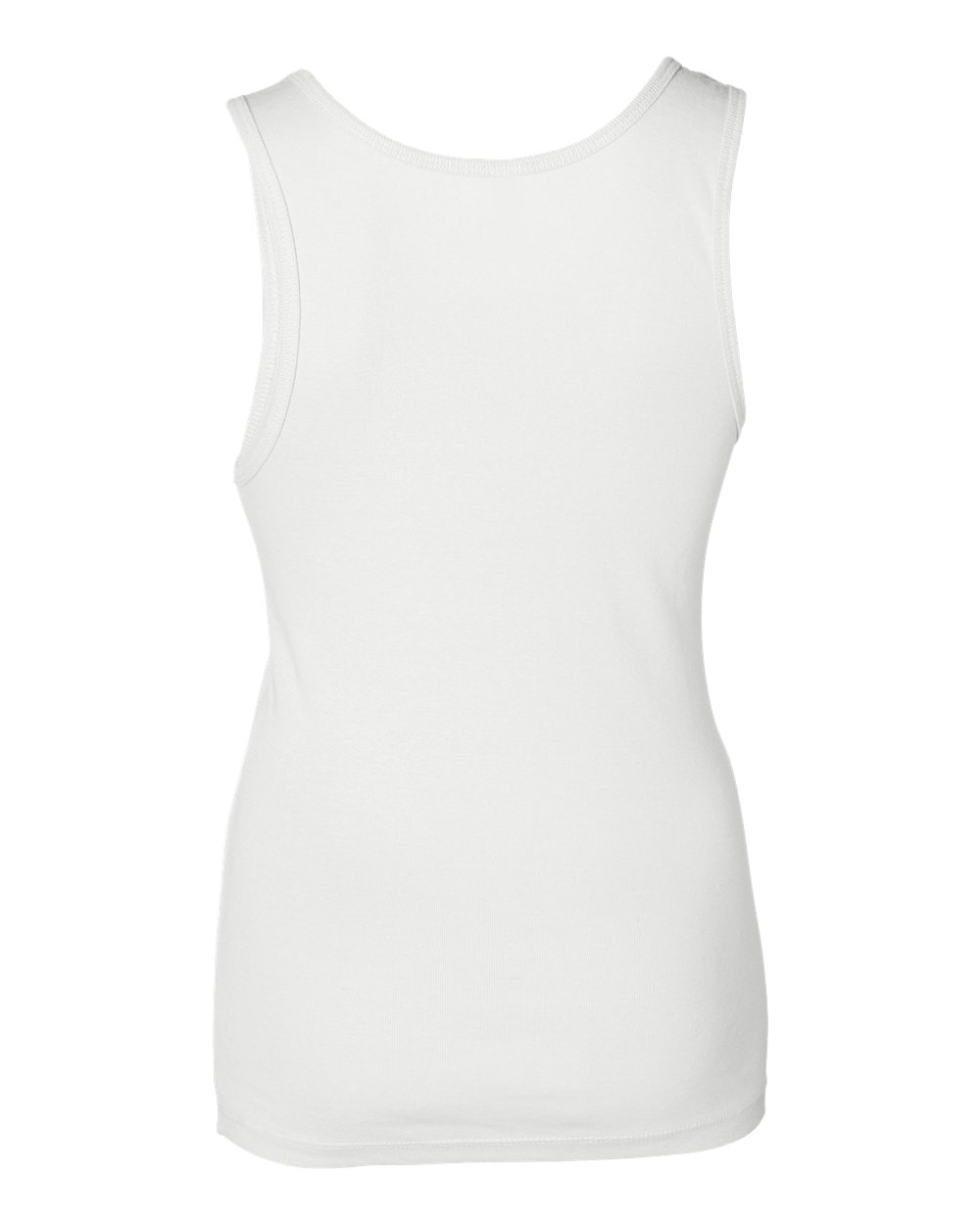 Women's Baby Rib Tank - Back - B59606003 - White