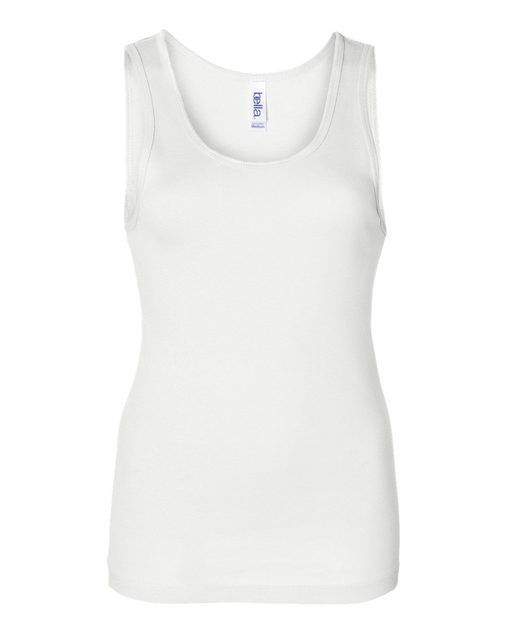 Women's Baby Rib Tank - Front - B59606003 - White