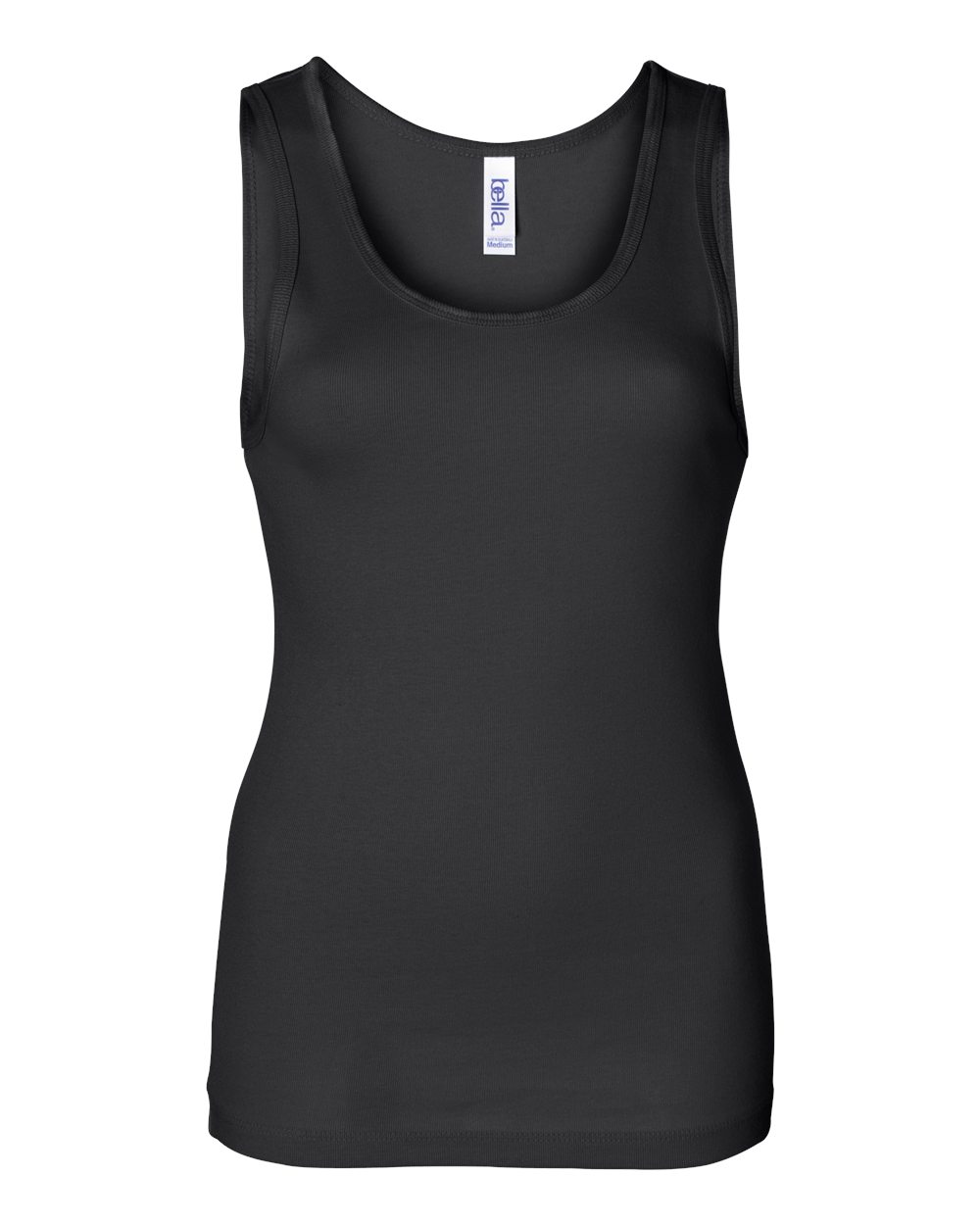 Women's Baby Rib Tank - Front - B59606503 - Black