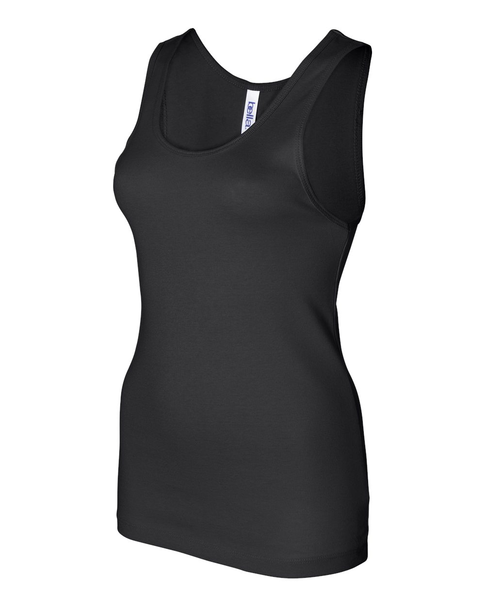 Women's Baby Rib Tank - Side - B59606503 - Black