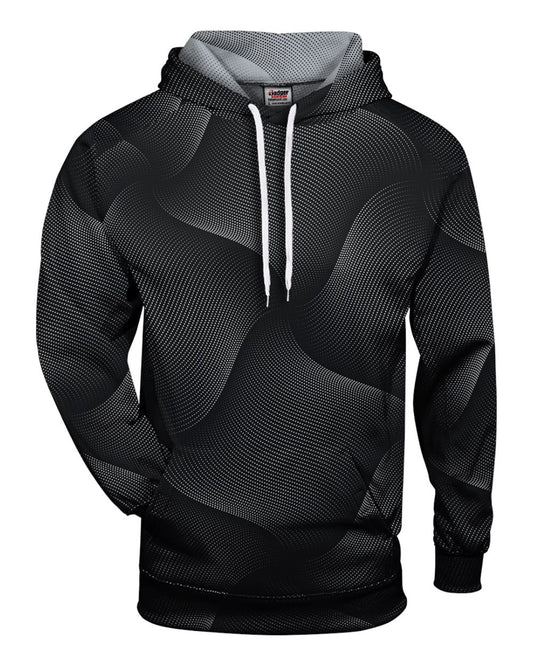 Men's Warp Hooded Sweatshirt - Front - B96385502 - Black