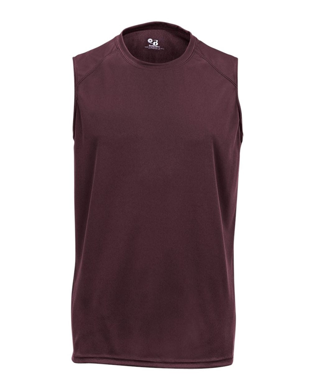 Men's B-Core Sleeveless T-Shirt - Front - B07885533 - Maroon