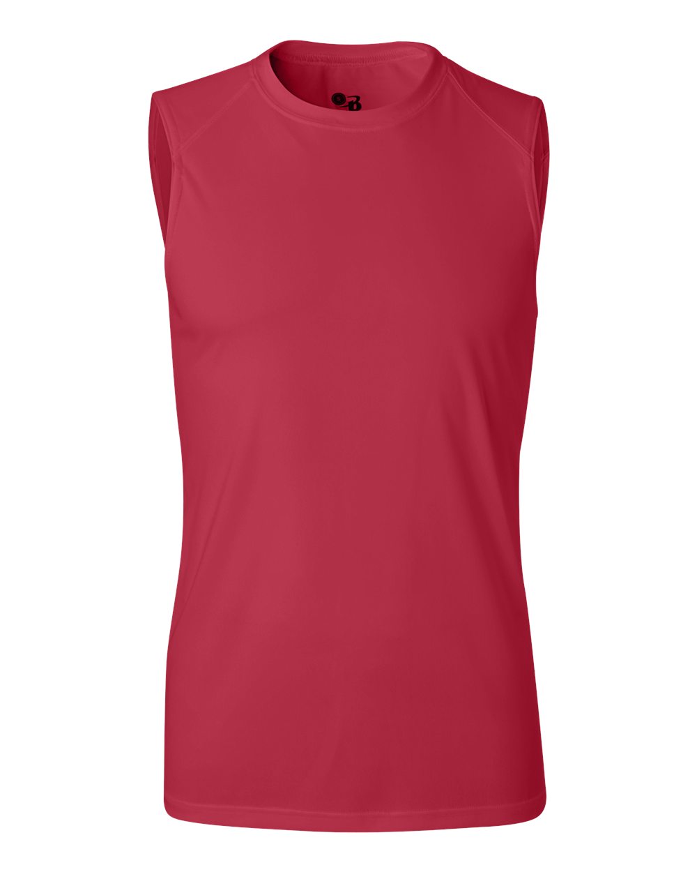 Men's B-Core Sleeveless T-Shirt - Front - B07885703 - Red