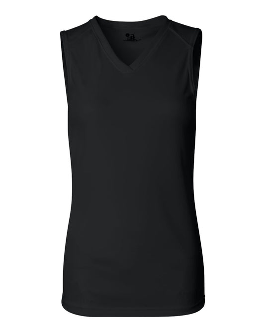 Women's B-Core Sleeveless T-Shirt - Front - B58985502 - Black