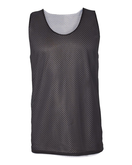 Men's Pro Mesh Reversible Tank Top - Front - B09985503 - Black/ White