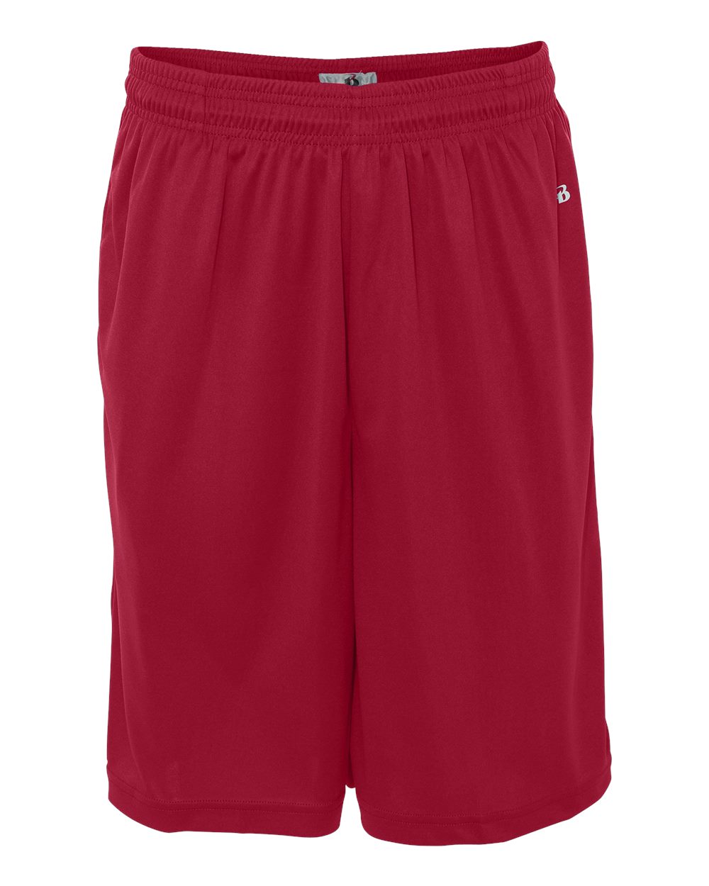 Men's B-Core 10" Shorts with Pockets - Front - B85185703 - Red
