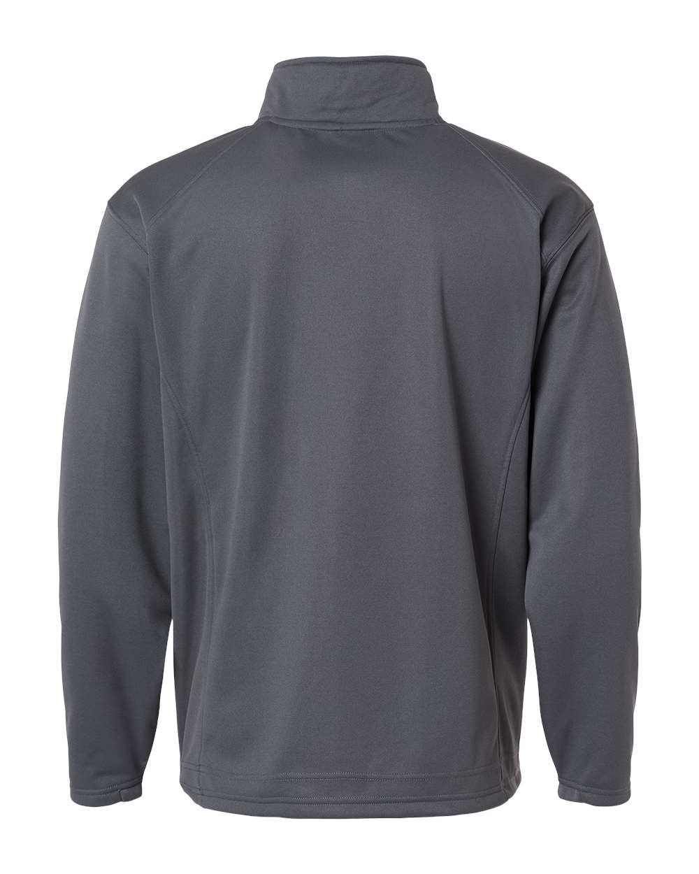 Men's Performance Fleece Quarter-Zip Pullover - Back - B86785092 - Graphite