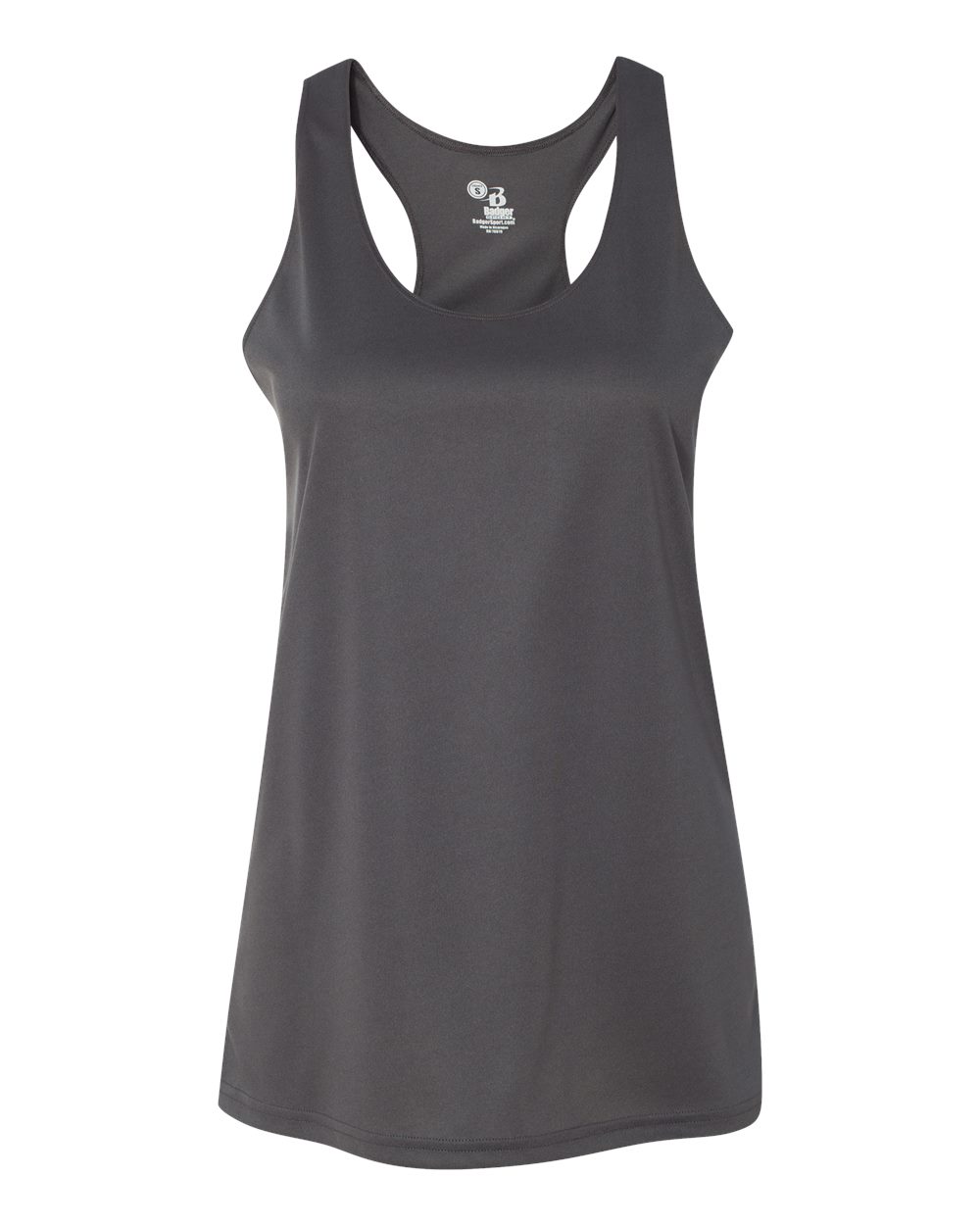 Women’s B-Core Racerback Tank Top - Front - B79285092 - Graphite