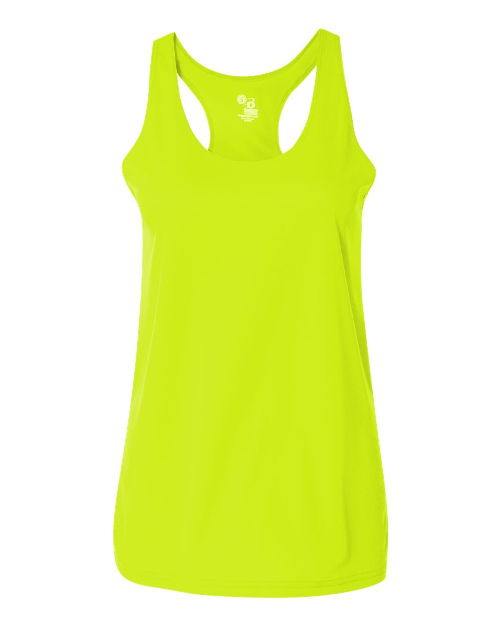Women’s B-Core Racerback Tank Top - Front - B79285172 - Safety Yellow