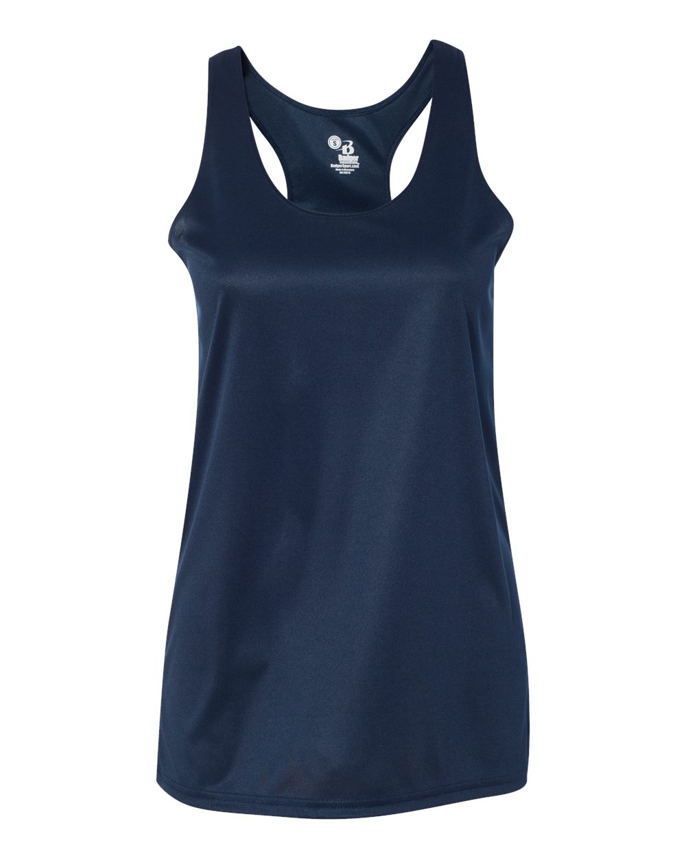 Women’s B-Core Racerback Tank Top - Front - B79285652 - Navy