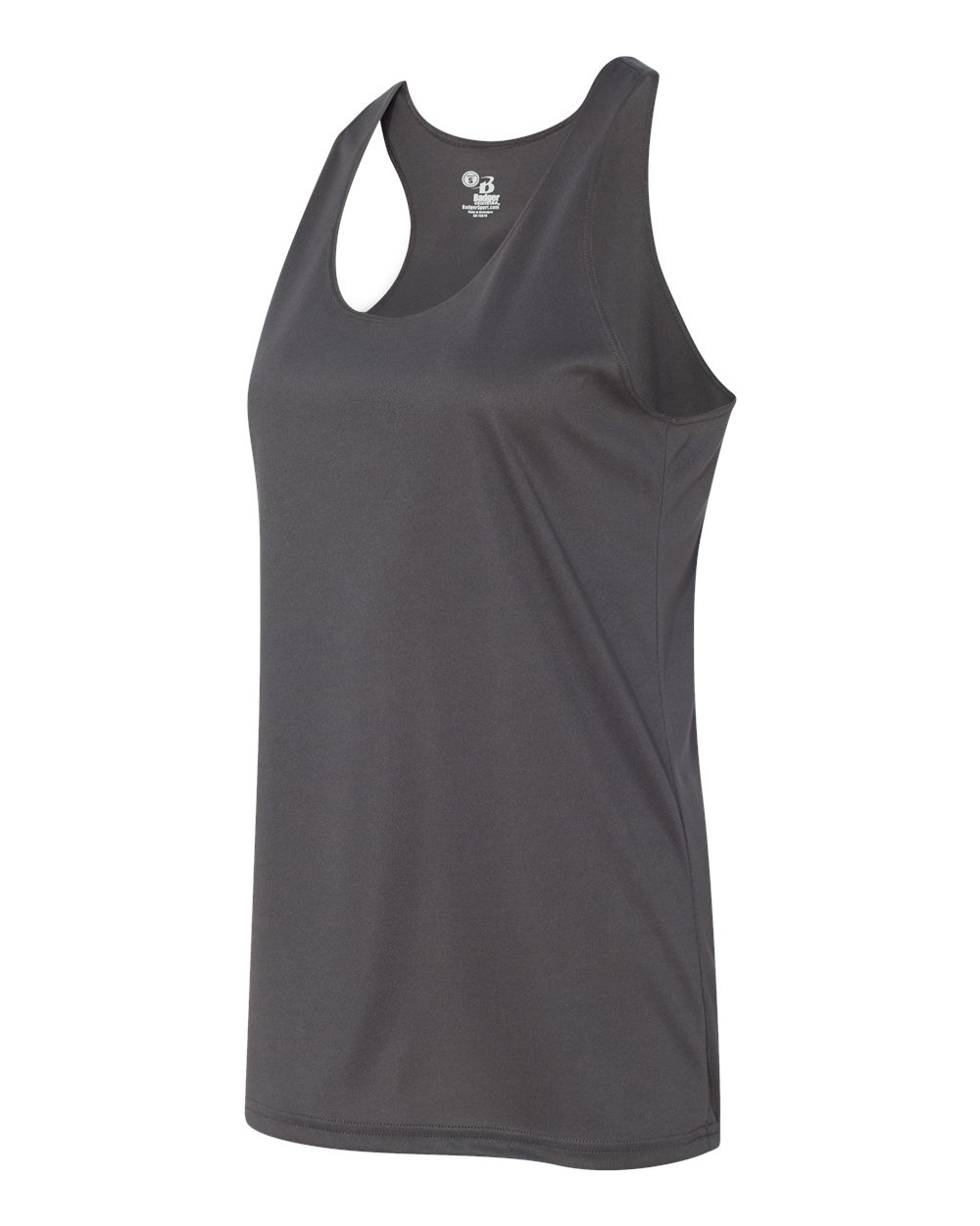 Women’s B-Core Racerback Tank Top - Side - B79285092 - Graphite