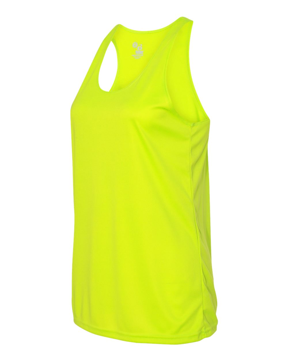 Women’s B-Core Racerback Tank Top - Side - B79285172 - Safety Yellow
