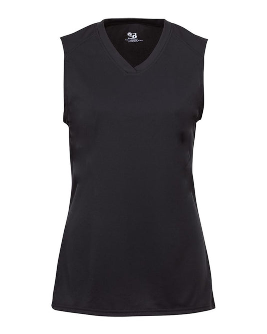 Girls' B-Core Sleeveless T-Shirt - Front - B73285502 - Black