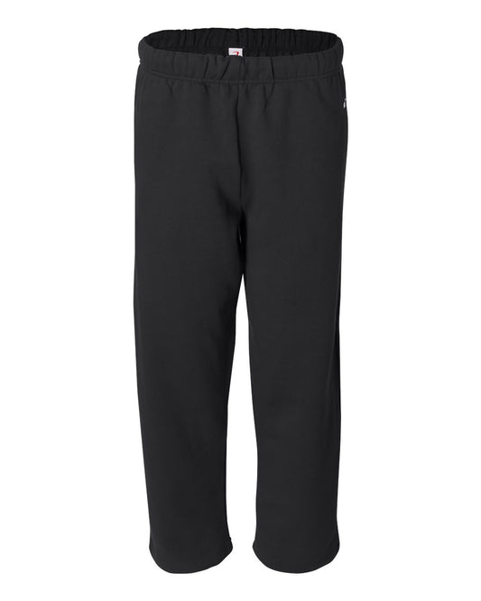Men's Open-Bottom Sweatpants - Front - B23485502 - Black