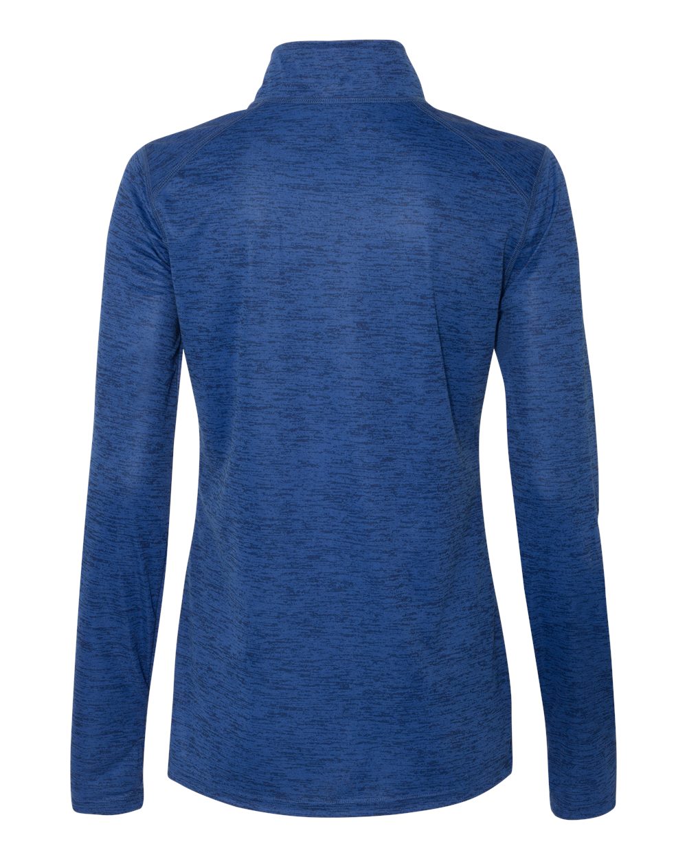 Women’s Tonal Blend Quarter-Zip Pullover - Back - B14185752 - Royal Tonal Blend