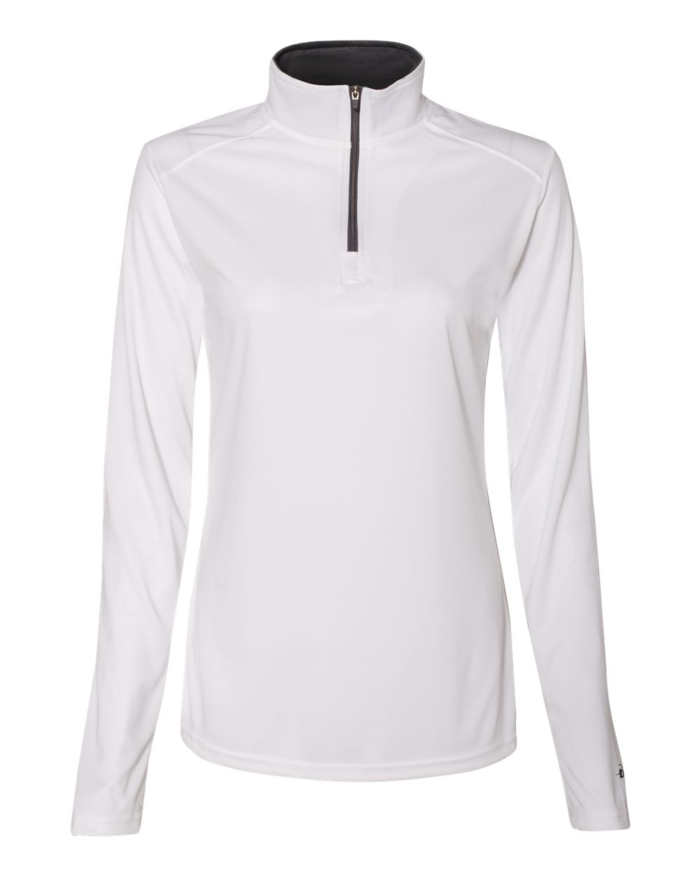 Women’s B-Core Quarter-Zip Pullover - Front - B15285002 - White/ Graphite