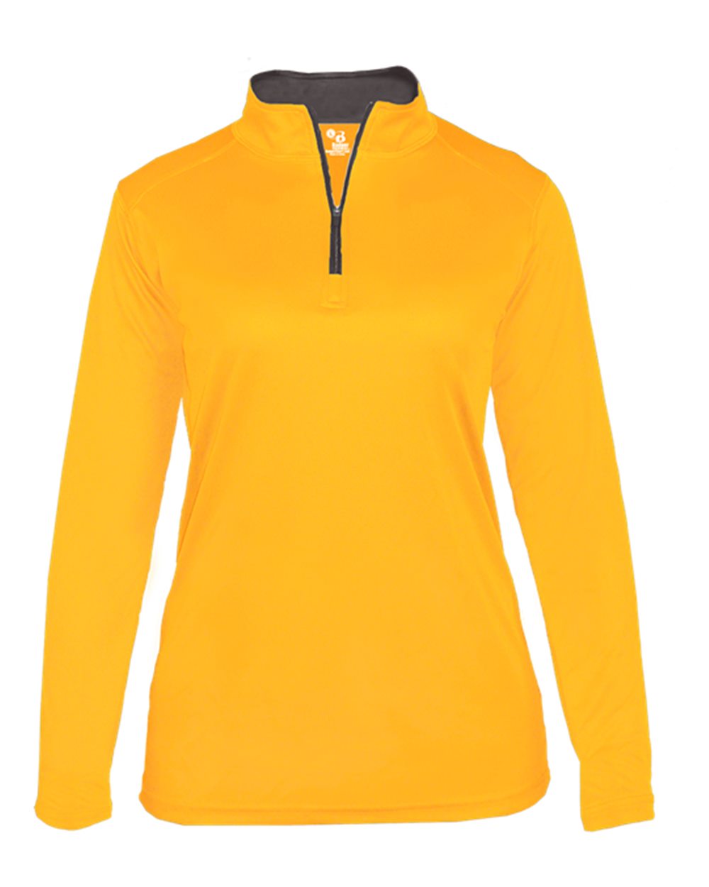 Women’s B-Core Quarter-Zip Pullover - Front - B15285132 - Gold/ Graphite
