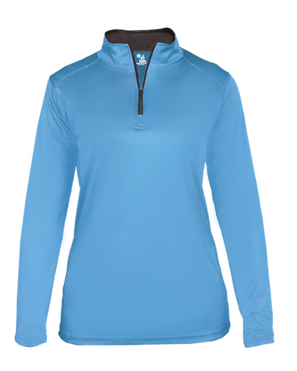 Women’s B-Core Quarter-Zip Pullover - Front - B15285262 - Columbia Blue/ Graphite