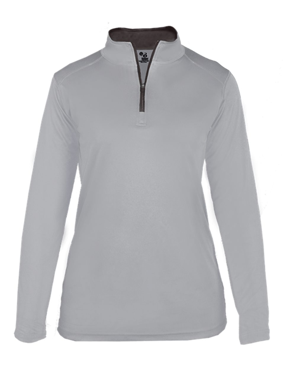 Women’s B-Core Quarter-Zip Pullover - Front - B15285352 - Silver/ Graphite