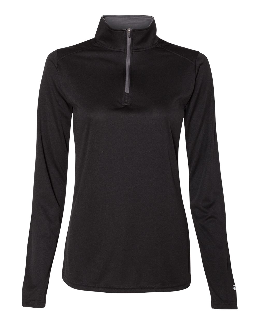 Women’s B-Core Quarter-Zip Pullover - Front - B15285502 - Black/ Graphite