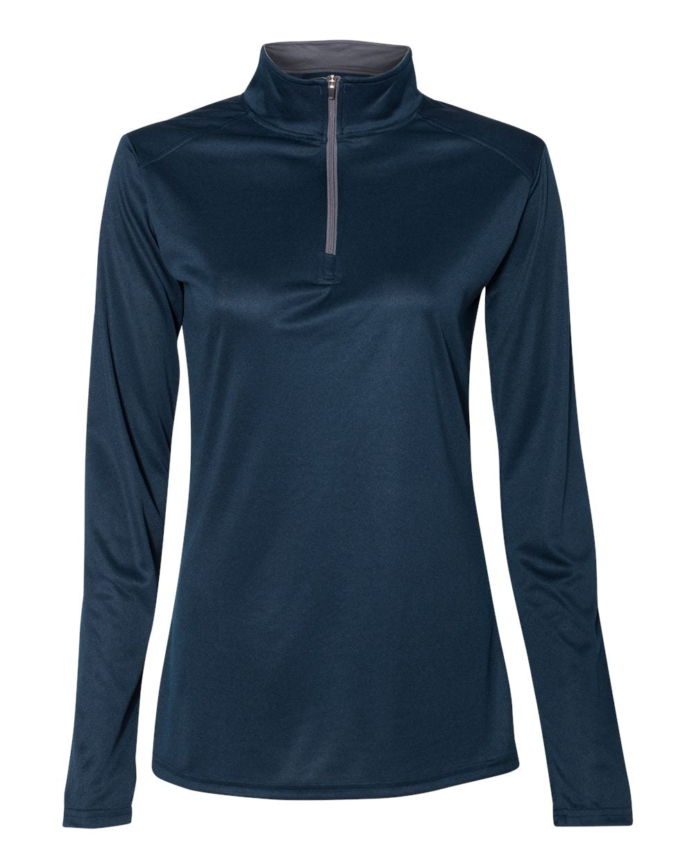 Women’s B-Core Quarter-Zip Pullover - Front - B15285652 - Navy/ Graphite