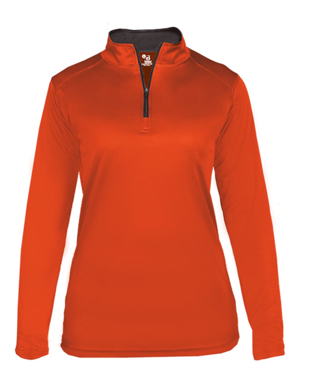 Women’s B-Core Quarter-Zip Pullover - Front - B15285662 - Burnt Orange/ Graphite