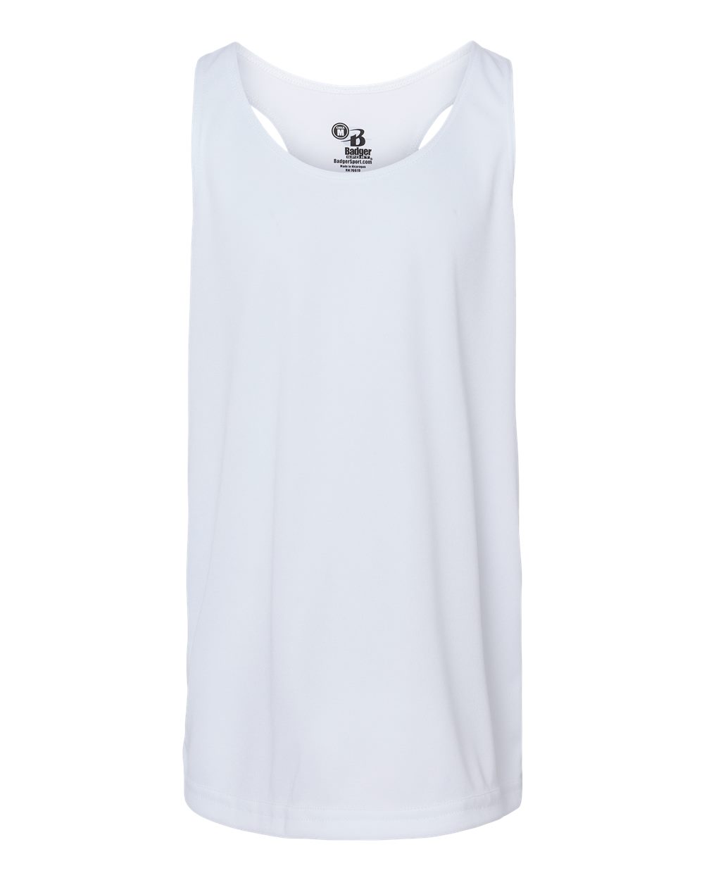 Girls’ B-Core Racerback Tank Top - Front - B11285002 - White