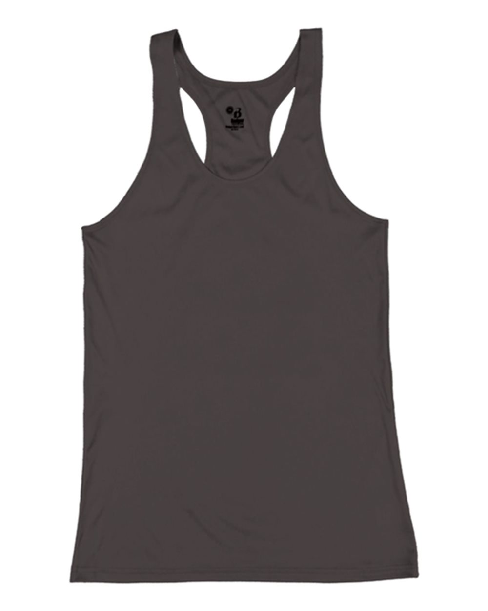 Girls’ B-Core Racerback Tank Top - Front - B11285092 - Graphite
