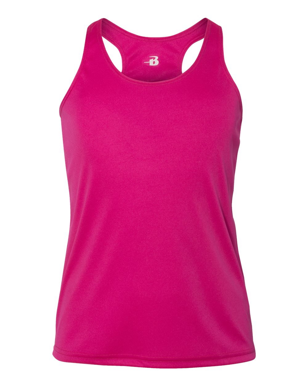 Girls’ B-Core Racerback Tank Top - Front - B11285312 - Hot Pink