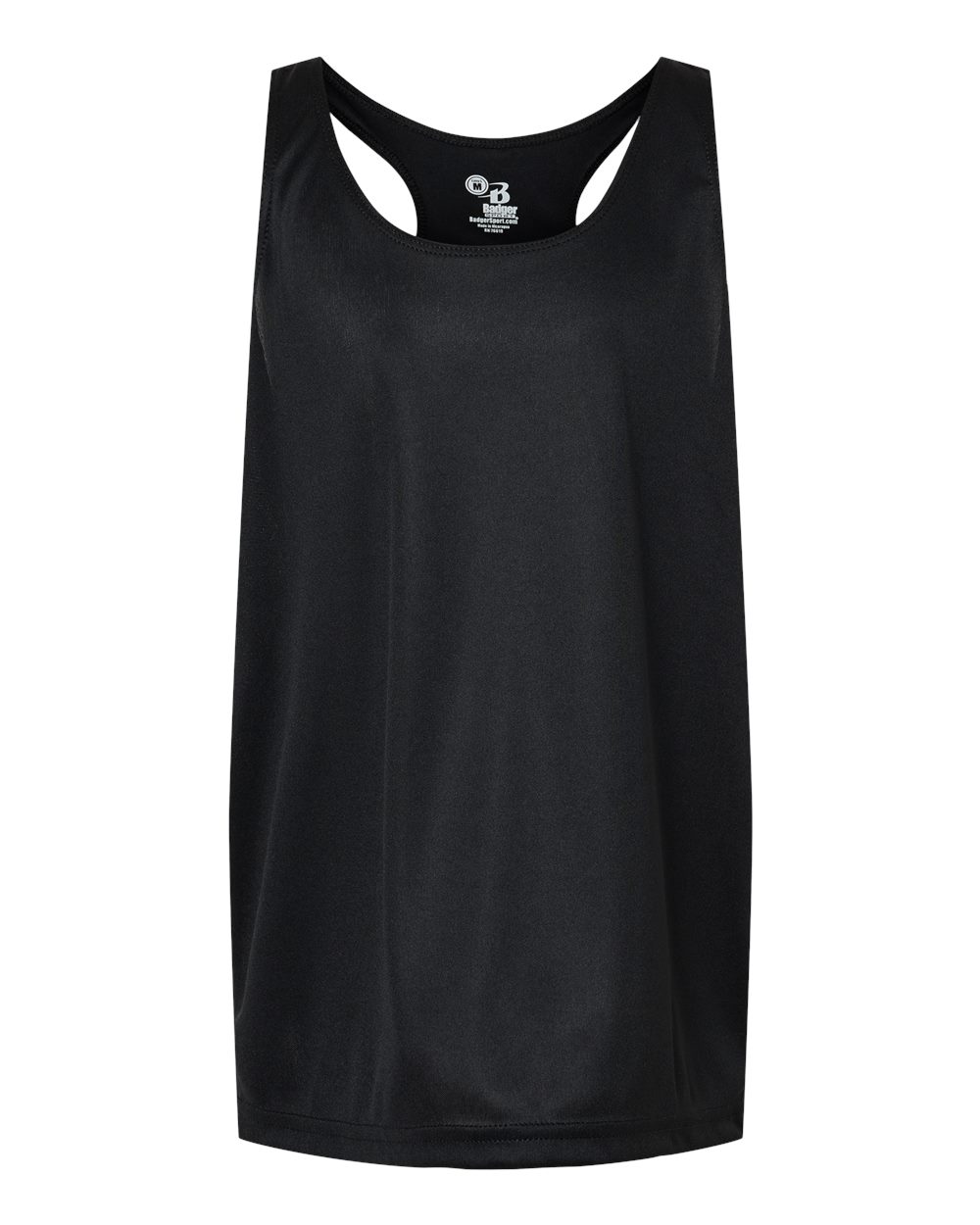 Girls’ B-Core Racerback Tank Top - Front - B11285502 - Black