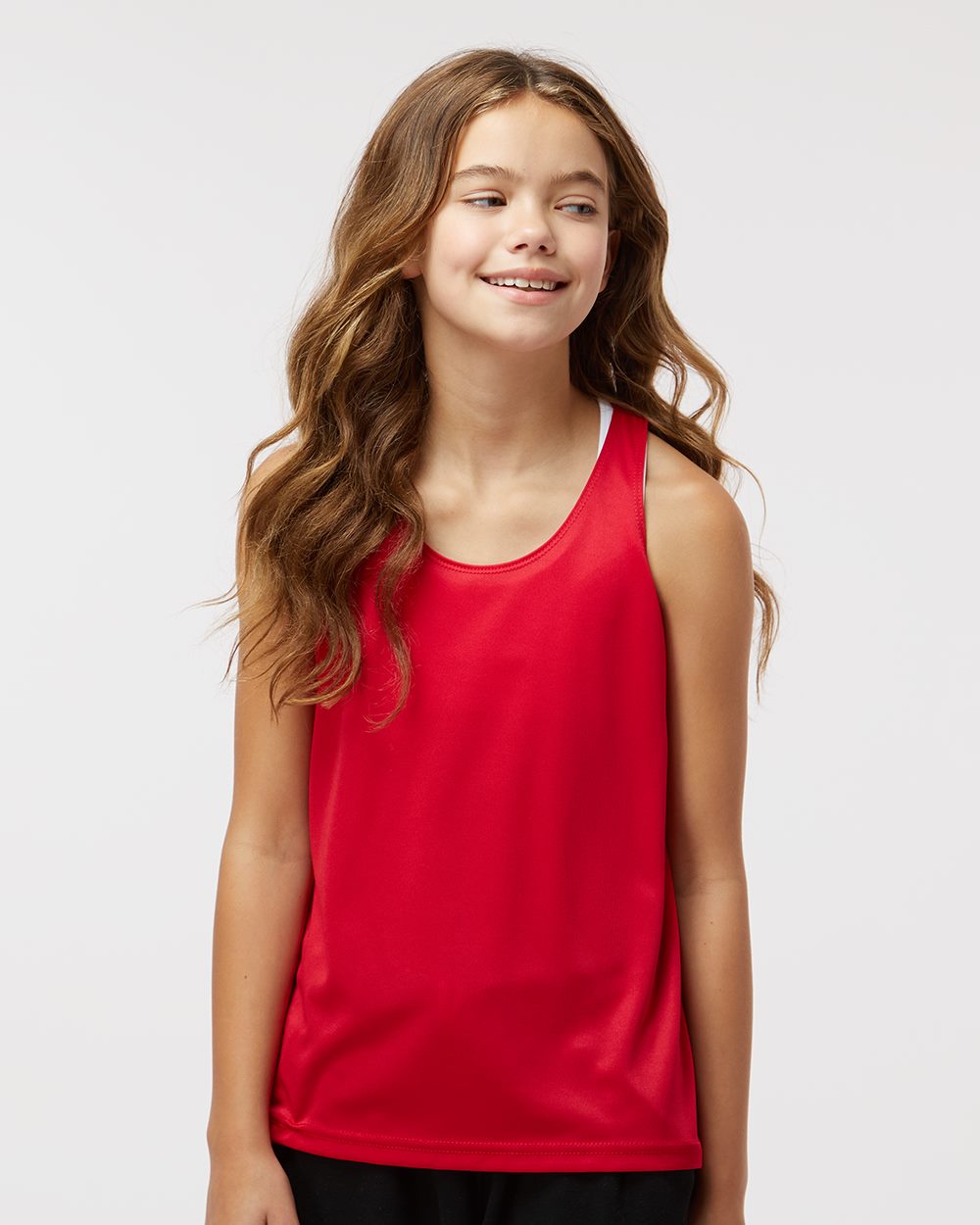 Girls’ B-Core Racerback Tank Top - styleImage