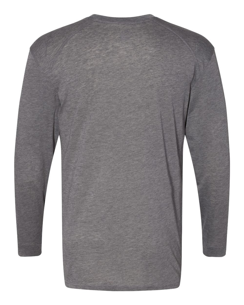 Men's Triblend Performance Long Sleeve T-Shirt - Back - B19585132 - Graphite Heather