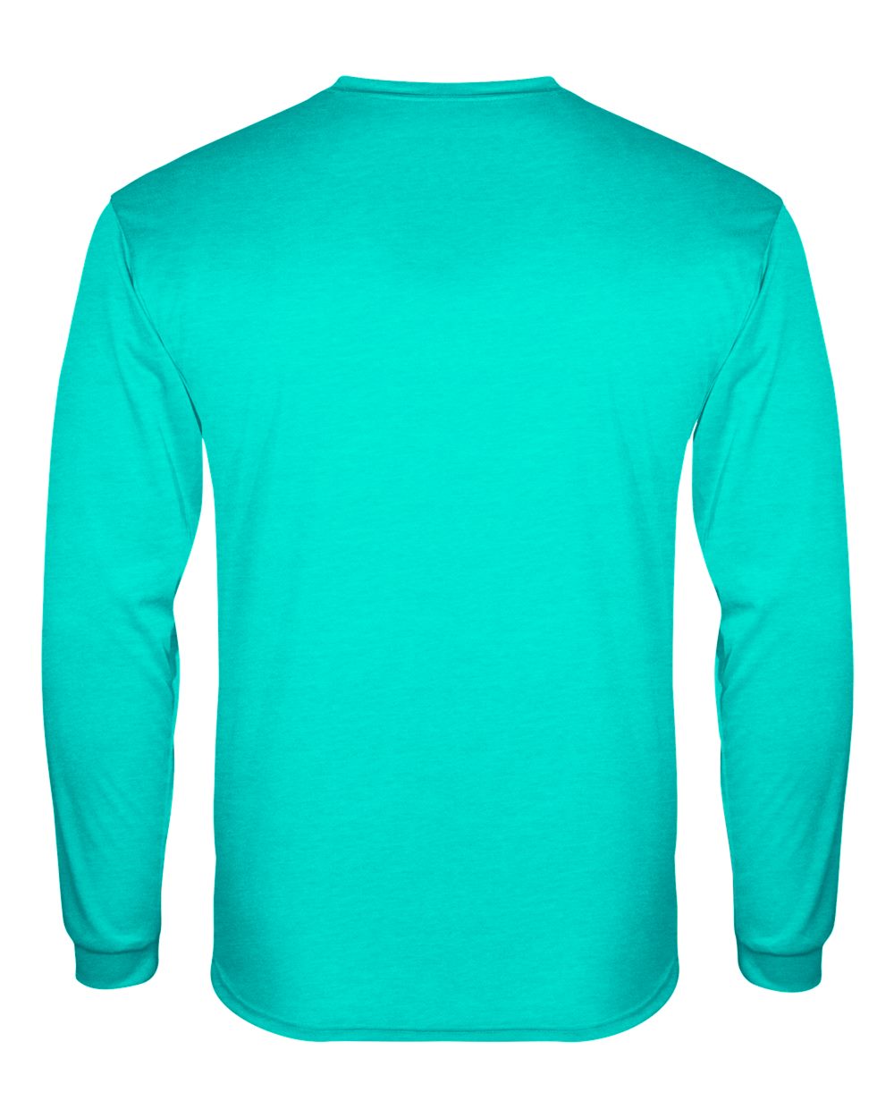 Men's Triblend Performance Long Sleeve T-Shirt - Back - B19585262 - Turquoise