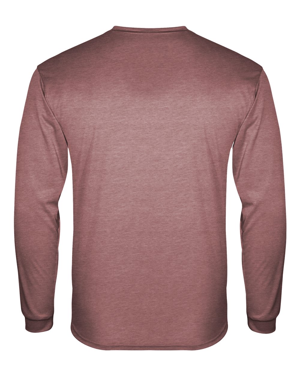 Men's Triblend Performance Long Sleeve T-Shirt - Back - B19585522 - Maroon Heather