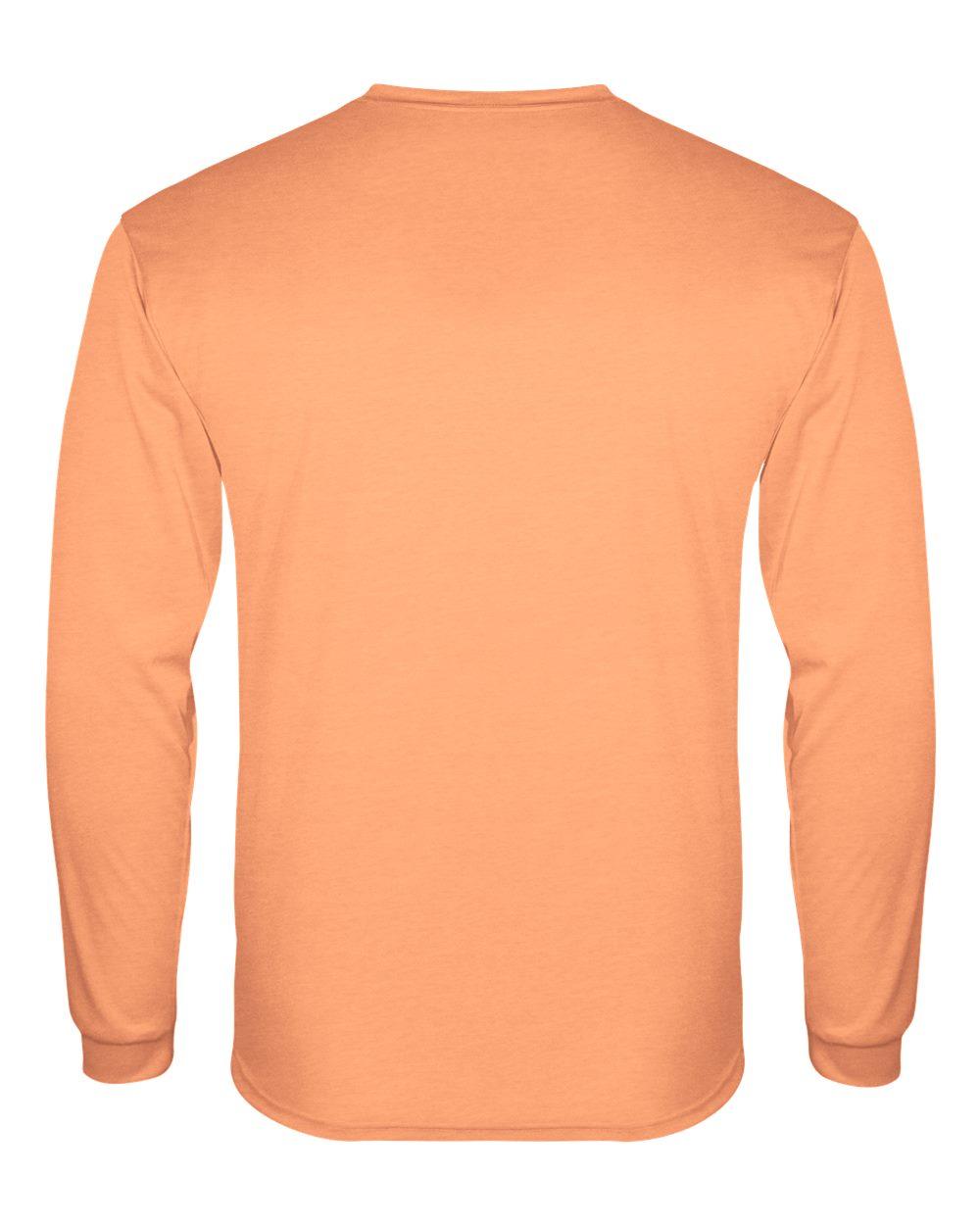 Men's Triblend Performance Long Sleeve T-Shirt - Back - B19585662 - Peach