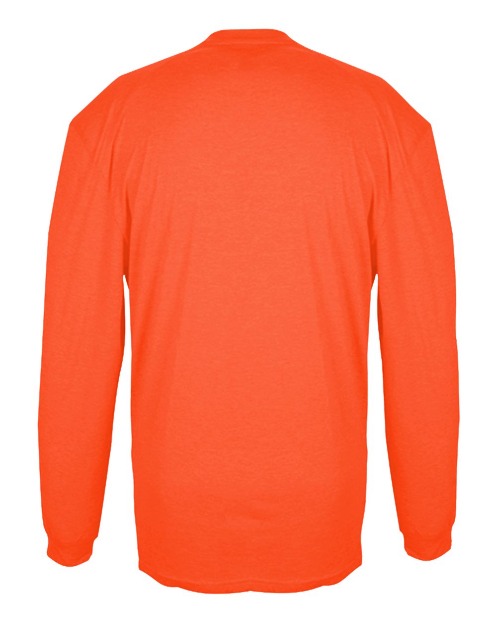 Men's Triblend Performance Long Sleeve T-Shirt - Back - B19585692 - Burnt Orange Heather