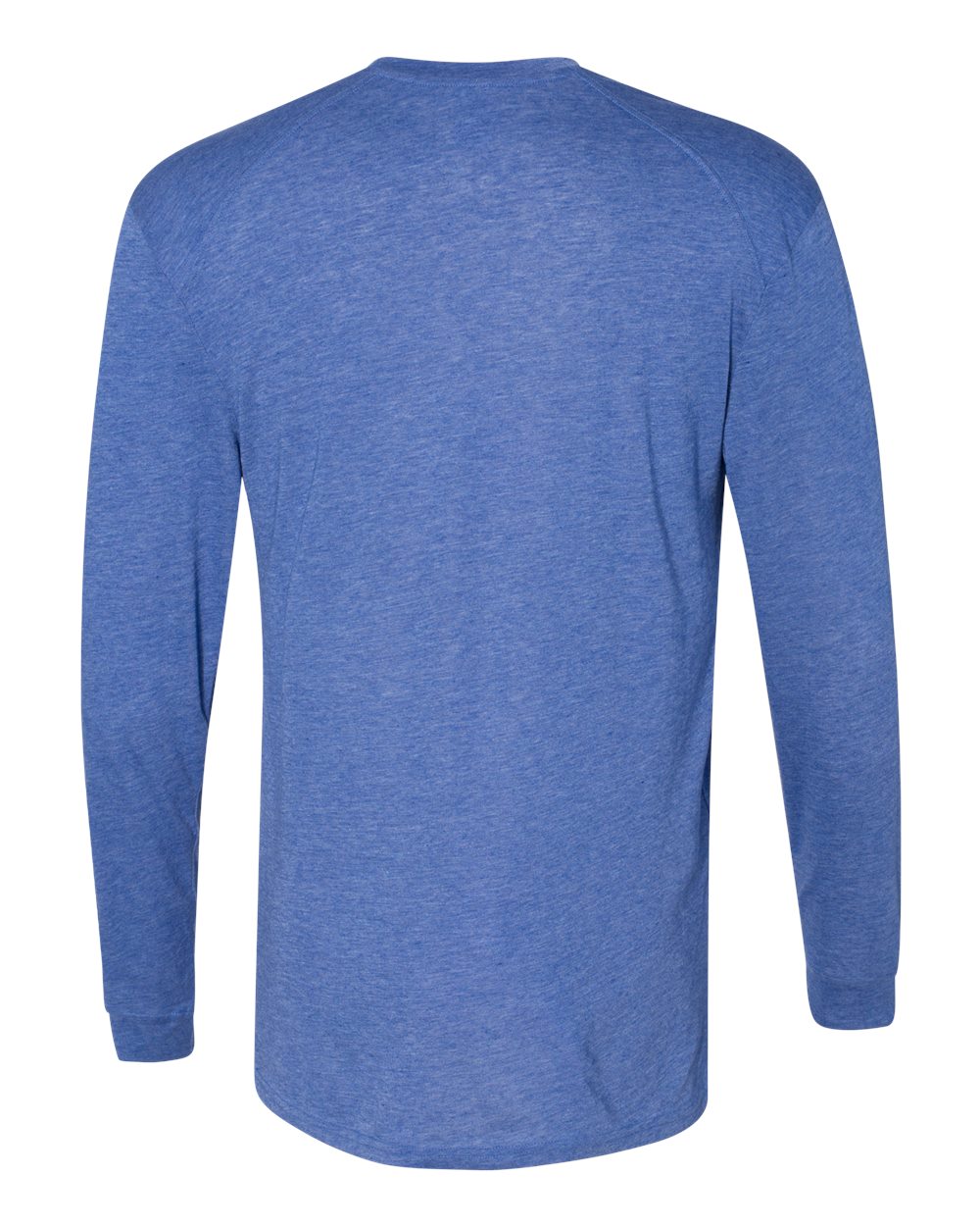 Men's Triblend Performance Long Sleeve T-Shirt - Back - B19585762 - Royal Heather