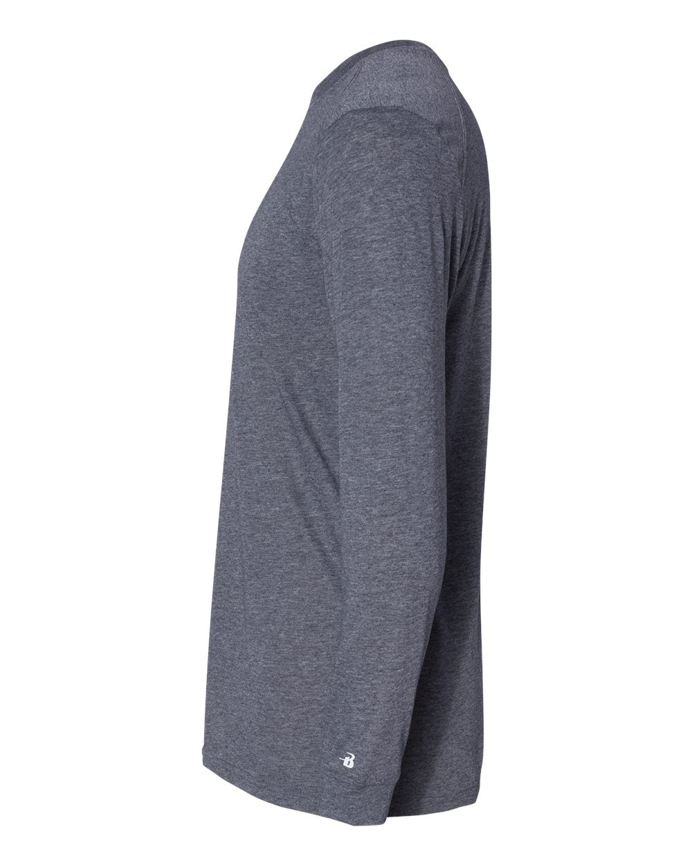 Men's Triblend Performance Long Sleeve T-Shirt - DirectSide - B19585642 - Navy Heather
