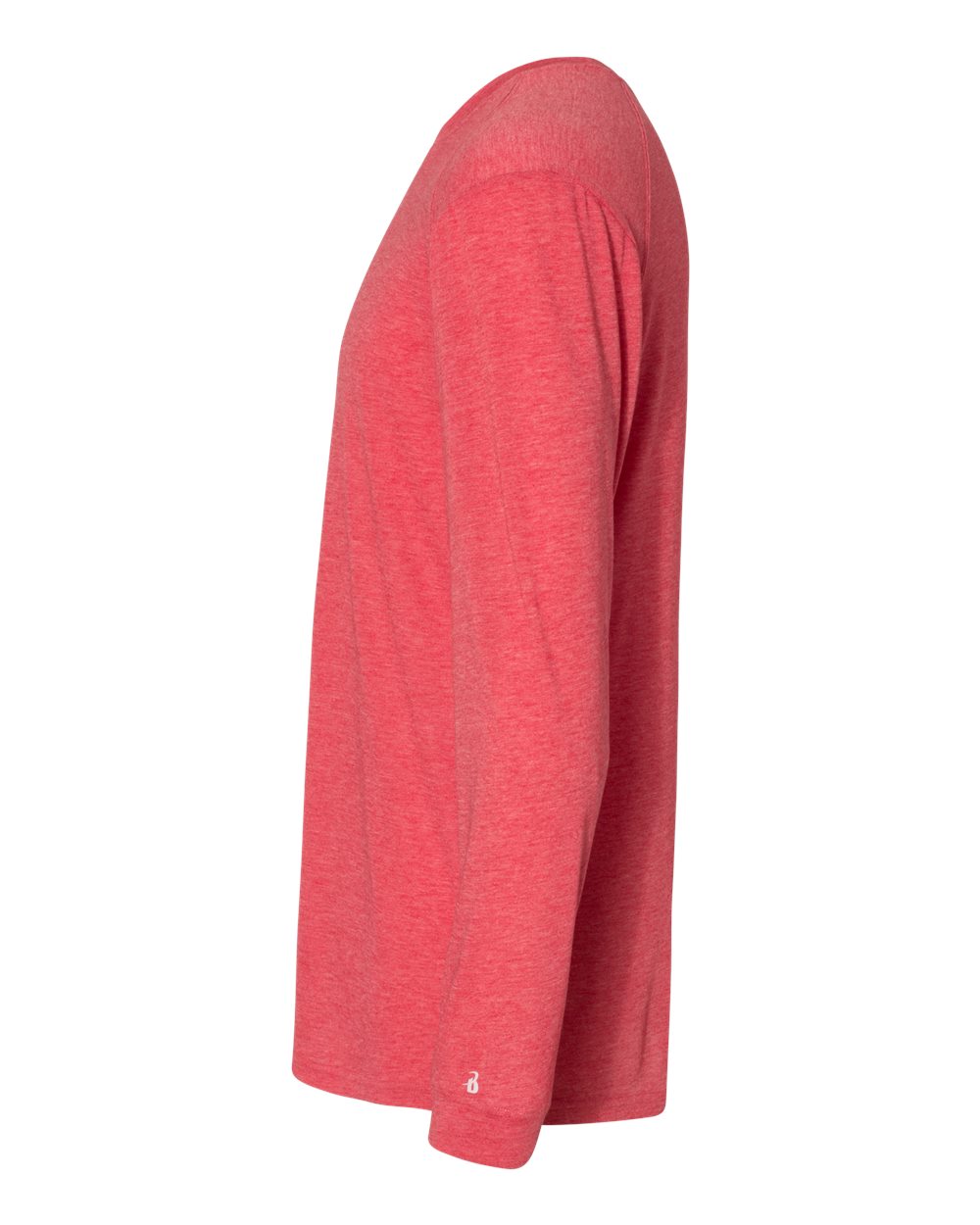Men's Triblend Performance Long Sleeve T-Shirt - DirectSide - B19585712 - Red Heather