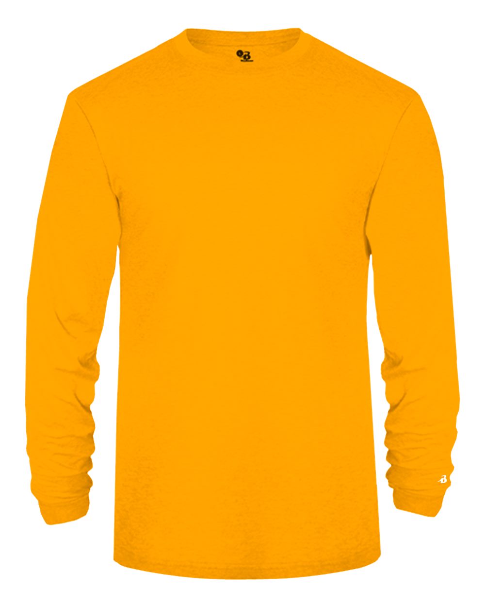 Men's Triblend Performance Long Sleeve T-Shirt - Front - B19585092 - Gold Heather
