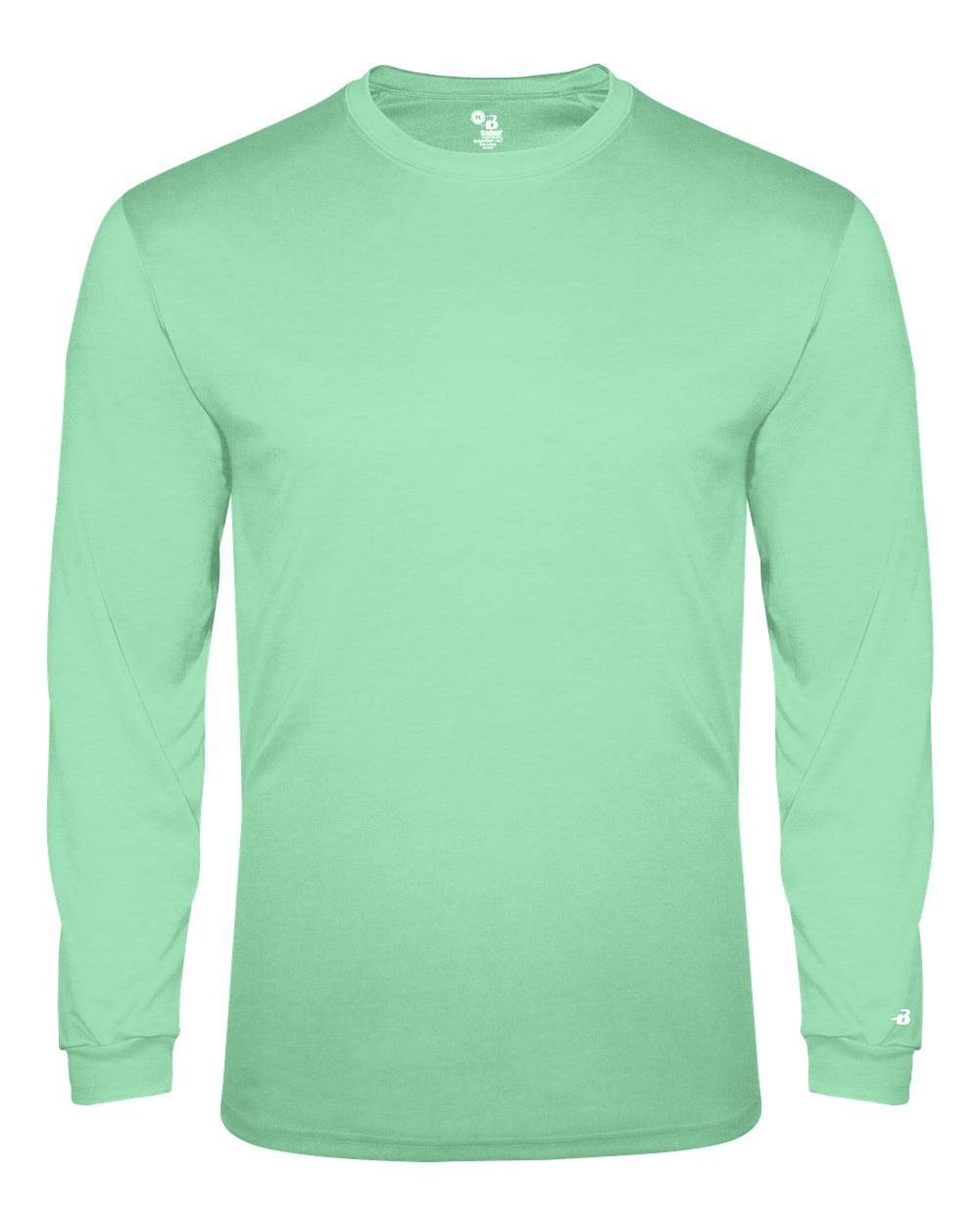 Men's Triblend Performance Long Sleeve T-Shirt - Front - B19585172 - Mint