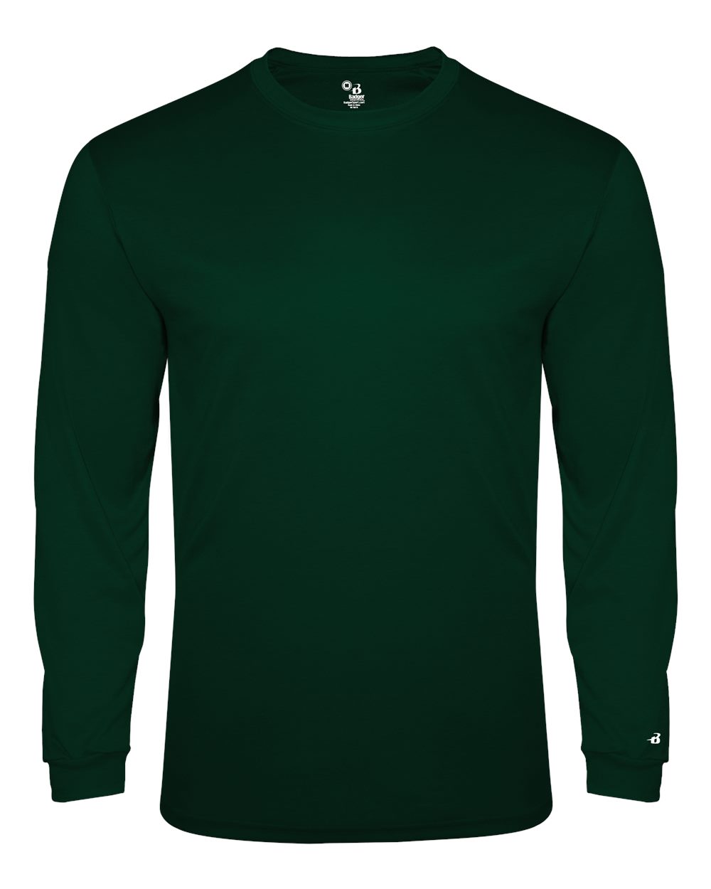 Men's Triblend Performance Long Sleeve T-Shirt - Front - B19585542 - Forest 