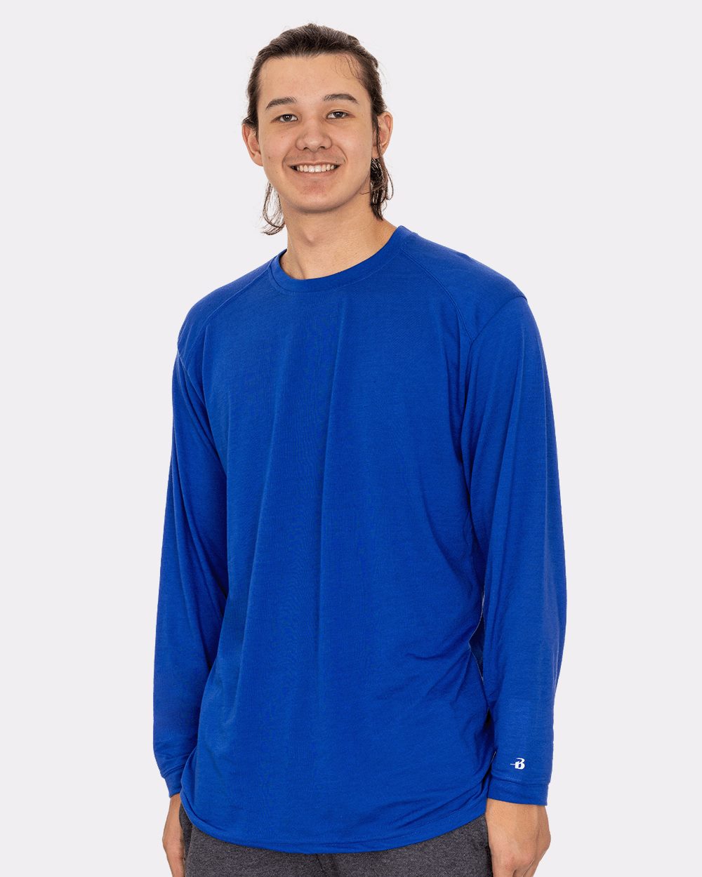 Men's Triblend Performance Long Sleeve T-Shirt - styleImage